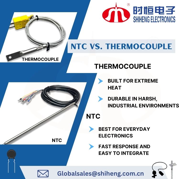NTC vs. Thermocouple: Which Temperature Sensor Should You Choose?